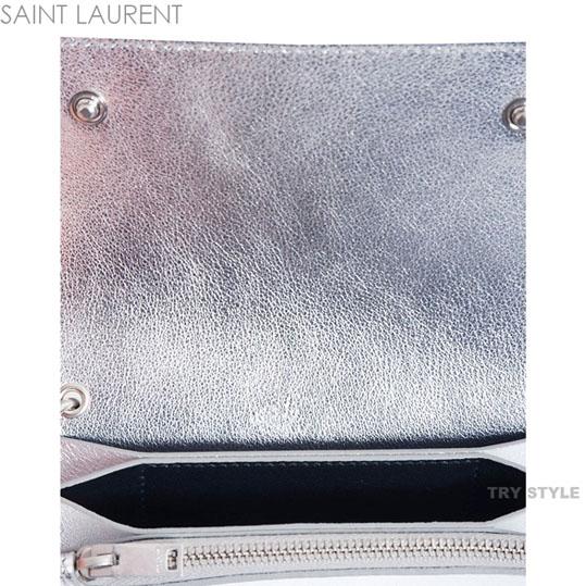 新作入荷 セール！★SAINT LAURENT サンローラン スーパーコピー チェーン付き スター柄 レザー 財布 360935_BSZ56.8163